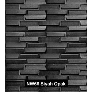 Nw66 Siyah Opak Arkası Yapışkanlı Esnek Silinebilir Duvar Paneli Duvar Kağıdı