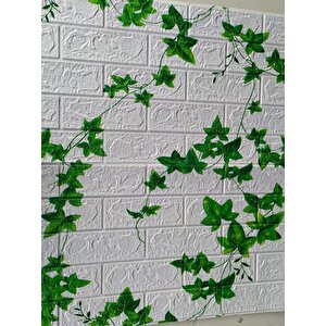 Nw88 Kavak Yaprağı Tuğla Yapışkanlı Duvar Kağıdı 3d Panel