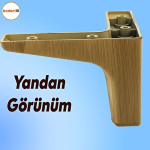 Sedef Lüks Mobilya Kanepe Sehpa Tv Ünitesi Koltuk Ayağı 10 Cm Açık Ceviz Ayakları (4 Adet)