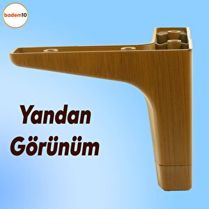 Sedef Lüks Mobilya Kanepe Sehpa Tv Ünitesi Koltuk Ayağı 12 Cm Koyu Ceviz Ayakları (4 Adet)