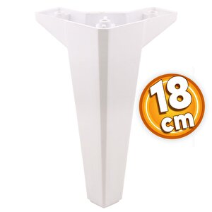 Sedir Lüks Mobilya Kanepe Konsol Tv Ünitesi Koltuk Ayağı 18 Cm Beyaz Ayakları 4 Adet