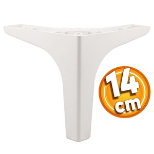 Sedef Lüks Mobilya Kanepe Sehpa Tv Ünitesi Koltuk Ayağı 14 Cm Beyaz Ayak 4 Adet