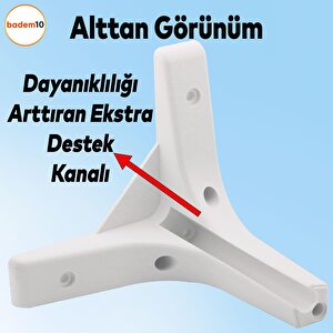 Sedef Lüks Mobilya Kanepe Sehpa Tv Ünitesi Koltuk Ayağı 14 Cm Beyaz Ayak 4 Adet