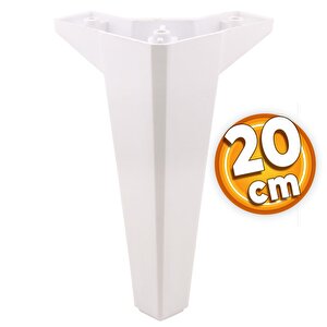 Sedir Lüks Mobilya Kanepe Sehpa Tv Ünitesi Koltuk Ayağı 20 Cm Beyaz Ayak 4 Adet