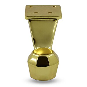 Nobel Mobilya Kanepe Koltuk Sehpa Ünite Ayağı 7 Cm Gold Metal Baza Ayak