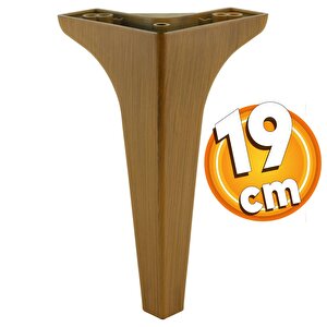 Sedef Lüks Mobilya Kanepe Sehpa Tv Ünitesi Koltuk Ayağı 19 Cm Koyu Ceviz Baza Ayak 4 Adet