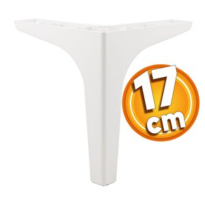 Sedef Lüks Mobilya Kanepe Sehpa Tv Ünitesi Koltuk Ayağı 17 Cm Beyaz Ayak 4 Adet