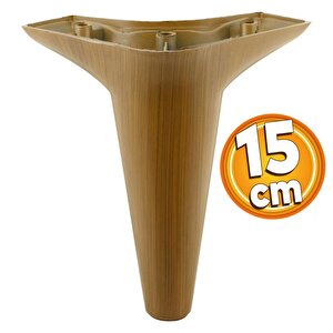 Aspen Lüks Mobilya Kanepe Sehpa Puf Koltuk Ayağı  Kahverengi Koyu Ceviz Baza Ayak 15 Cm (4 Adet)