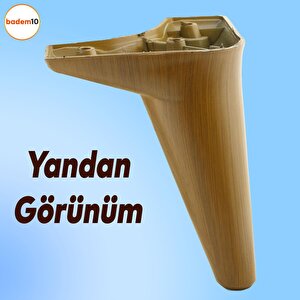 Aspen Lüks Mobilya Kanepe Sehpa Puf Koltuk Ayağı  Kahverengi Koyu Ceviz Baza Ayak 15 Cm (4 Adet)