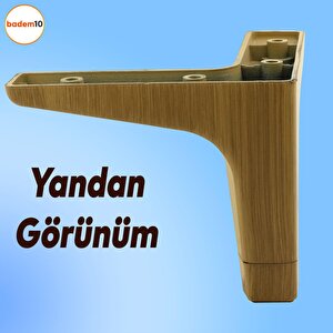 Sedef Lüks Mobilya Kanepe Sehpa Tv Ünitesi Koltuk Ayağı 12 Cm Açık Ceviz Ayakları (4 Adet)