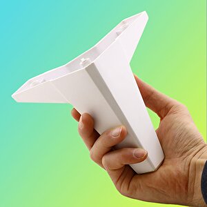 Sedir Lüks Mobilya Kanepe Sehpa Baza Tv Ünitesi Koltuk Ayağı Beyaz 12 Cm Ayak (4 Adet)