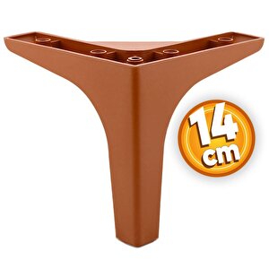 Sedef Lüks Mobilya Kanepe Sehpa Tv Ünitesi Koltuk Ayağı 14 Cm Kahverengi Ayakları 4 Adet