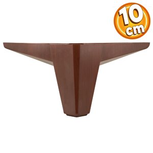 Sedir Lüks Mobilya Kanepe Tv Ünitesi Koltuk Ayağı 10 Cm Ahşap Desenli Kahverengi Ayakları 4 Adet
