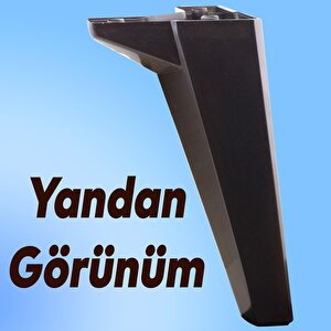Sedir Lüks Mobilya Kanepe Tv Ünitesi Koltuk Ayağı 18 Cm Siyah Konsol Ayakları 4 Adet