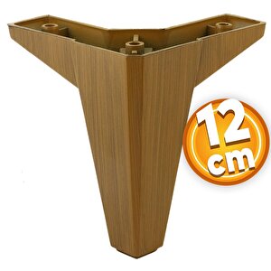 Sedir Lüks Mobilya Kanepe Sehpa Baza Tv Ünitesi Koltuk Ayağı Koyu Ceviz 12 Cm Ayak (4 Adet)