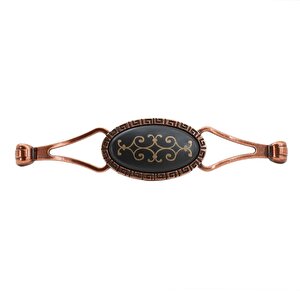 Seçil Çekmece Dolap Kapak Kulpu Kulbu 128 Mm Antik Bakır Metal Kulp (4 Adet)