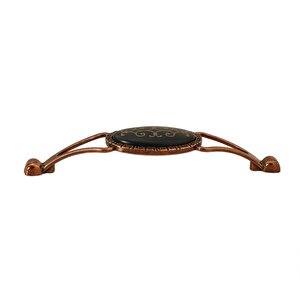 Seçil Çekmece Dolap Kapak Kulpu Kulbu 128 Mm Antik Bakır Metal Kulp (4 Adet)
