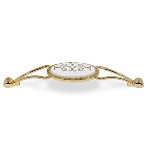 Seçil Çekmece Dolap Dolabı Kapak Kulpu Kulpları Kulbu Gold Metal Kulp 128 Mm (4 Adet) Mobilya Mutfak