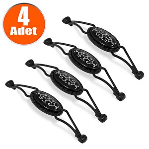 Seçil Çekmece Dolap Dolabı Kulpu Kulbu Siyah Metal Kulpları (128 Mm-12.8 Cm) (4 Adet) Mobilya Mutfak