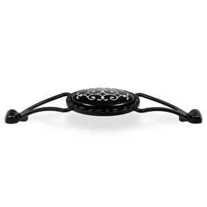 Seçil Çekmece Dolap Dolabı Kulpu Kulbu Siyah Metal Kulpları (128 Mm-12.8 Cm) (4 Adet) Mobilya Mutfak