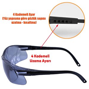 Bisiklet Gözlüğü Uv Korumalı Ayarlanabilir Bisikletçi Gözlük Füme S900