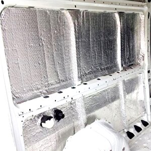 Alüminyum Folyolu Araç Oto Ses Isı Yalıtımı 20cmx5m 9mm Folyolu Kendinden Yapışkanlı Kauçuk Izolasyon Malzemesi