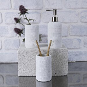 Natural Diş Fırçalık Beyaz