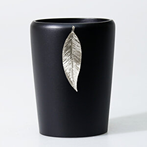 Leaf Diş Fırçalık Siyah Gümüş