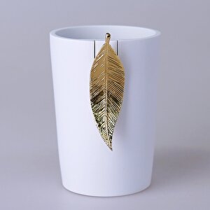 Leaf Diş Fırçalık Beyaz Altın