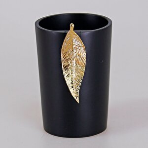 Leaf Diş Fırçalık Siyah Altın