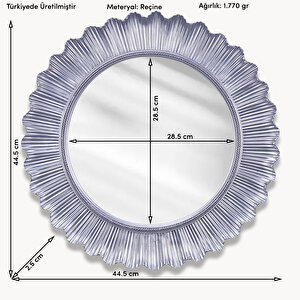 Flashy Yuvarlak Ayna Gümüş