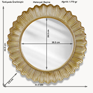 Flashy Yuvarlak Ayna Altın
