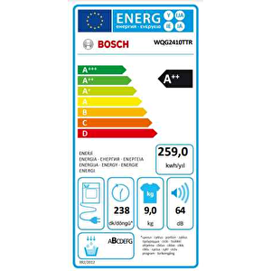 Wqg2410ttr 9 Kg Çamaşır Kurutma Makinesi