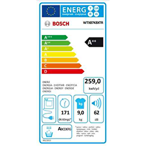 Wtx87k8xtr A++ Wi-fi 9 Kg Çamaşır Kurutma Makinesi