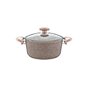 Oms Collection 22x11,5 Cm Granit Derin Tencere Kahverengi