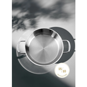 Silver 6 Parça Paslanmaz Çelik Sahan Seti (16-18-20 Cm)