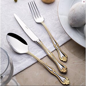 Lalezar Altın Yemek Bıçak 12 Li Yemek Bıçağı Gold
