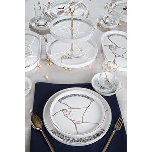 Kintsugi Moon 6 Kişilik 25 Parça Brunch Set