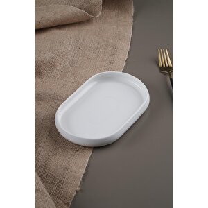 Bianco Perla Porselen Kayık Tabak - 20 Cm