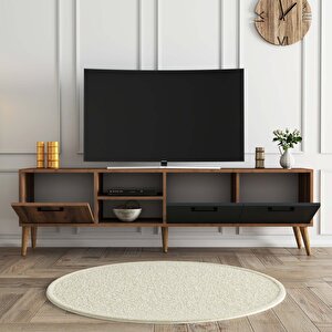 1581 Exxen 180 Cm (ahşap Ayakli) Tv Üni̇tesi̇ Hat-antrasi̇t