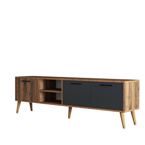 1581 Exxen 180 Cm (ahşap Ayakli) Tv Üni̇tesi̇ Hat-antrasi̇t
