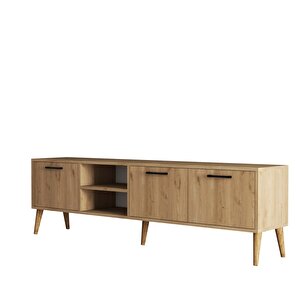 1587 Exxen 180 Cm (Ahşap Ayaklı) Tv Üni̇tesi̇ Sepet