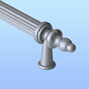 Polavit 160 Mm (sert Plasti̇k) Gri Mobilya Çekmece Mutfak Dolap Dolabı Kulpu Kulbu Kulpları (10 Adet)