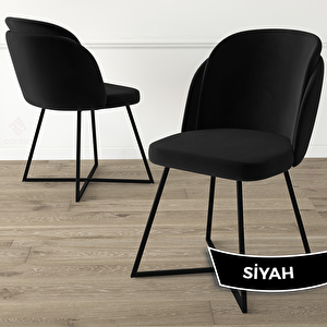 Oga Serisi 80x132 Açılabilir Siyah Mermer Desen Mutfak Masası Takımı Ve 6 Siyah Sandalye