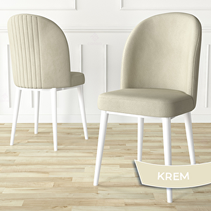 Roe Serisi 80x132 Açılabilir Beyaz Mermer Desen Mutfak Masası Takımı Ve 4 Krem Sandalye Ve 1 Bench