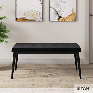 Jae Serisi 80x132 Açılabilir Siyah Mermer Desen Mutfak Masası Takımı Ve 4 Siyah Sandalye Ve 1 Bench
