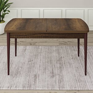 Roe Serisi 80x132 Açılabilir Barok Ahşap Desen Mutfak Masası Takımı Ve 4 Krem Sandalye Krem