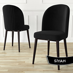 Roe Serisi 80x132 Açılabilir Barok Ahşap Desen Mutfak Masası Takımı Ve 4 Siyah Sandalye Ve 1 Bench