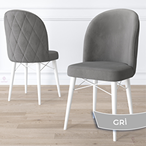 Rut Serisi 80x132 Açılabilir Beyaz Mermer Desen Mutfak Masası Takımı Ve 4 Gri Sandalye Ve 1 Bench