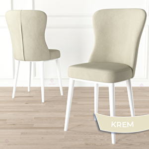 Due Serisi 80x132 Açılabilir Beyaz Mermer Desen Mutfak Masası Takımı Ve 4 Krem Sandalye Ve 1 Bench